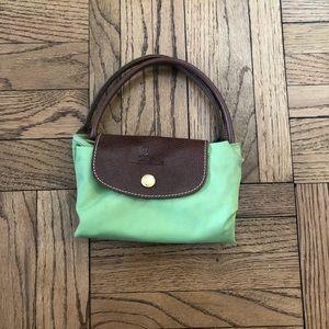 Longchamps Nylon Lime